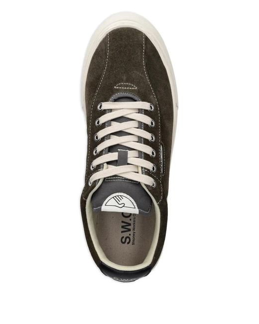 Stepney Workers Club Green Lace-Up Sneakers for men