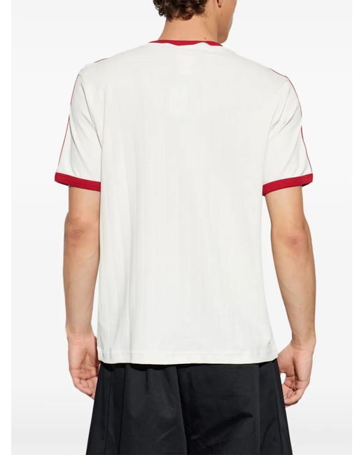 Adidas Pink Drop Needle Embroidered-Logo T-Shirt for men