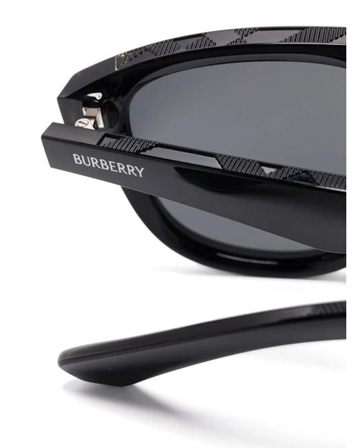 Burberry Gray Square-Frame Sunglasses for men