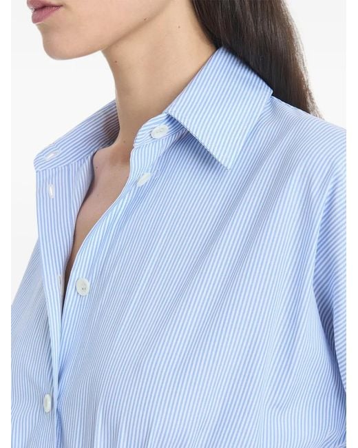Altuzarra Blue Eleanor Striped Shirt Dress