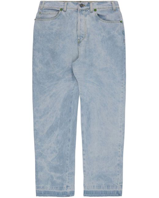 Barrow Blue Loose-fit Cotton Jeans
