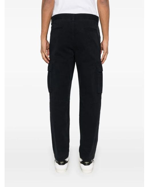 Boss Blue Twill Cargo Trousers for men