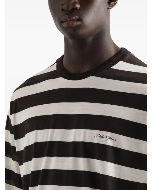 メンズ Dolce & Gabbana ロゴ Tシャツ Black