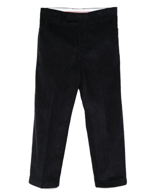 Thom Browne Black Cotton Trousers for men