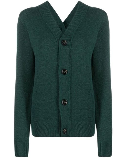 Bottega Veneta Green Double-buttoned Knitted Cardigan