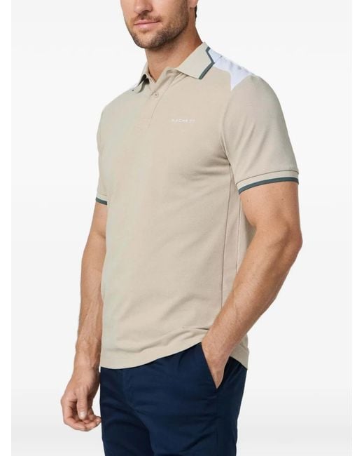 Hackett Poloshirt Met Colourblocking in het White voor heren