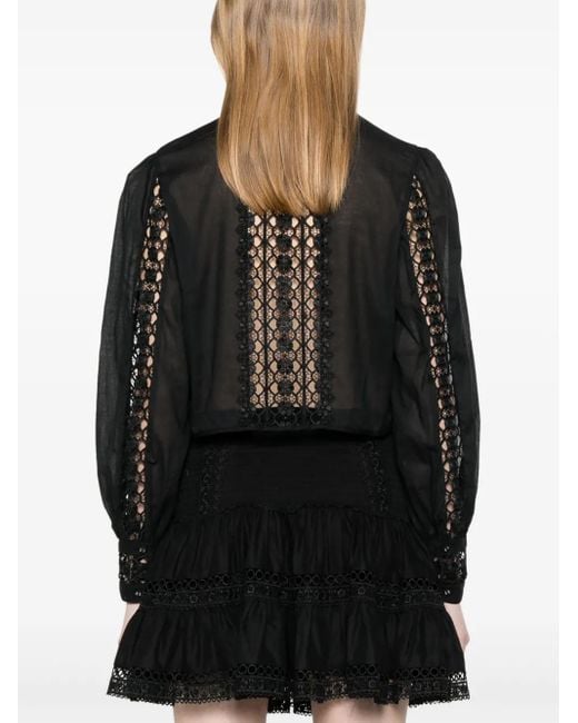 Charo Ruiz Black Devi Bluse