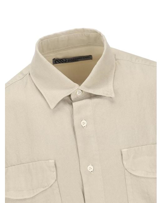 Massimo Osti Studio Natural Chemise À Poche À Rabat for men