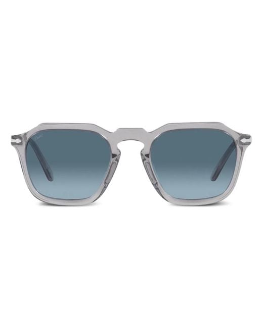 Persol Blue Geometric-Frame Sunglasses