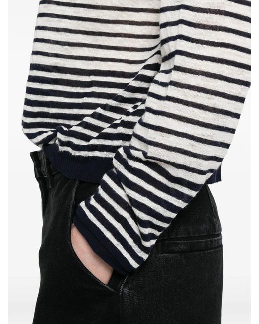 Roberto Collina White Striped Top