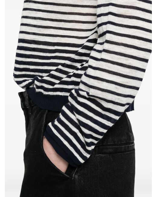 Roberto Collina White Striped Top