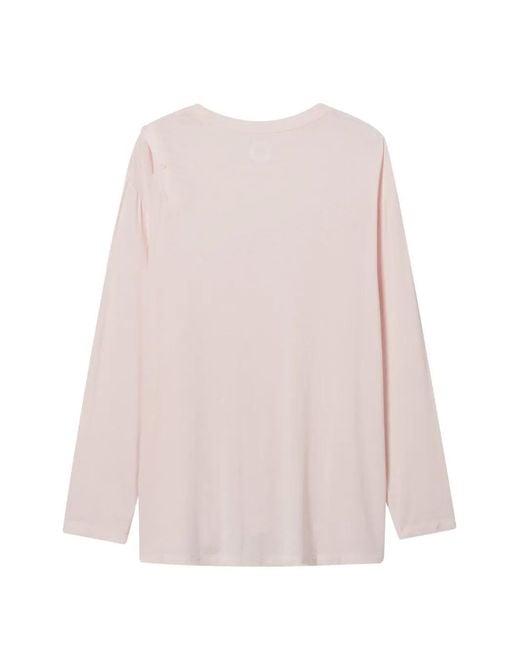 B+ AB Pink Buttoned Long-Sleeve Top