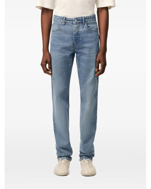 AMI Blue Classic-Fit Cotton Jeans for men