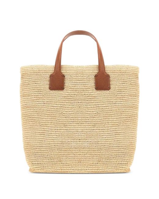 Dragon Diffusion Natural X Sovani Woven Raffia Tote Bag