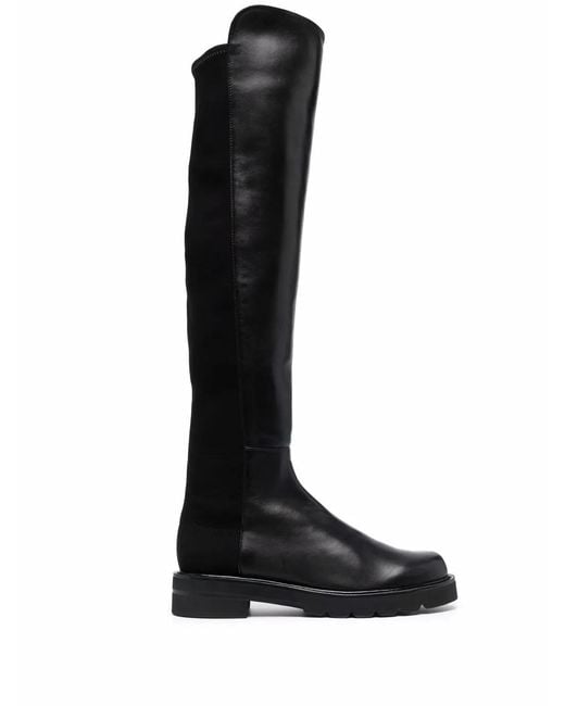 Stuart Weitzman Black 5050 Lift Knee-High Boots