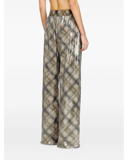 DIESEL White Sequined Pants
