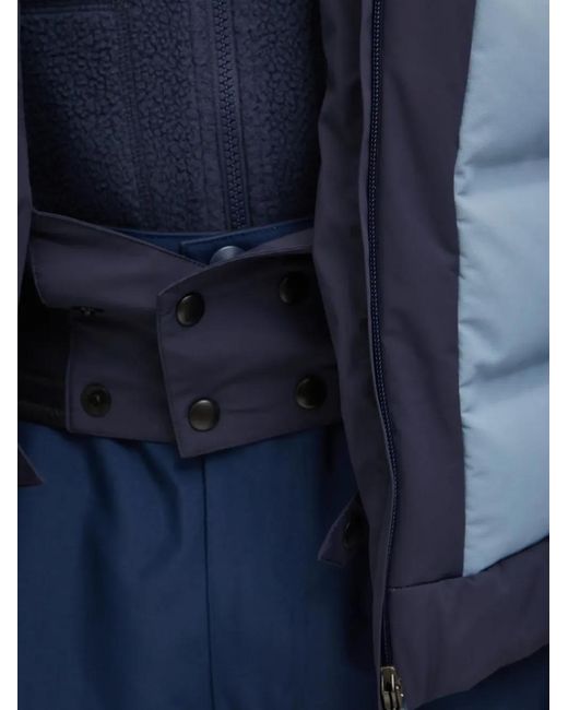 Colmar Ski-Jack Met Capuchon En Vlakken in het Blue voor heren