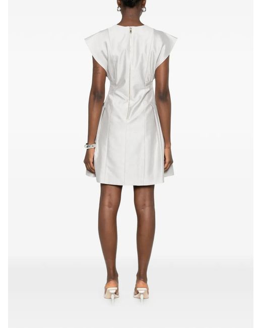 Leen Mougrhabi White Shams Mini Dress