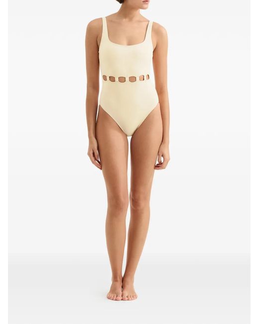 Eres White Panama Cut-Out Swimsuit