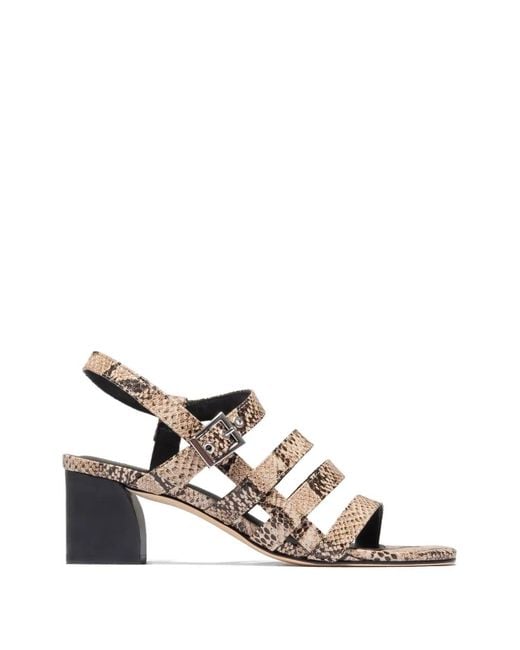 Bernardo White Novi Strappy Buckle Sandals
