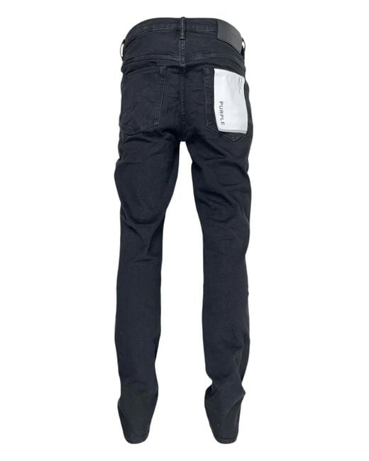 Purple Brand Black Five-Pocket Jeans for men