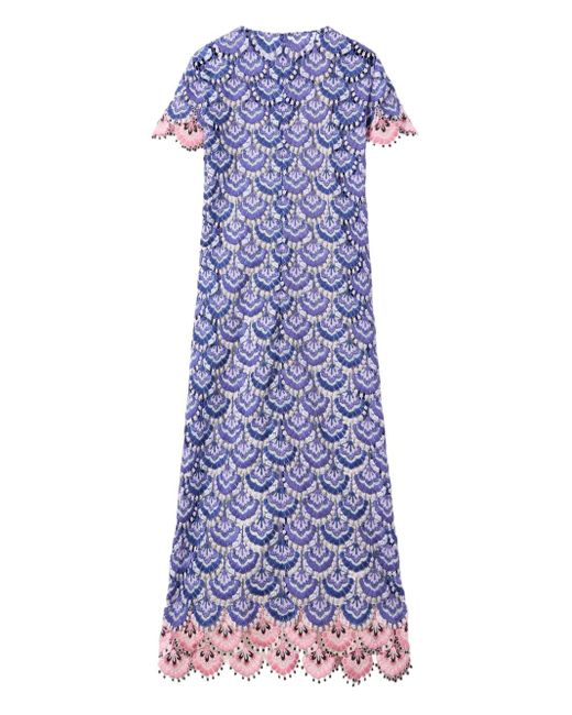 LaDoubleJ Purple Swing Midi Dress