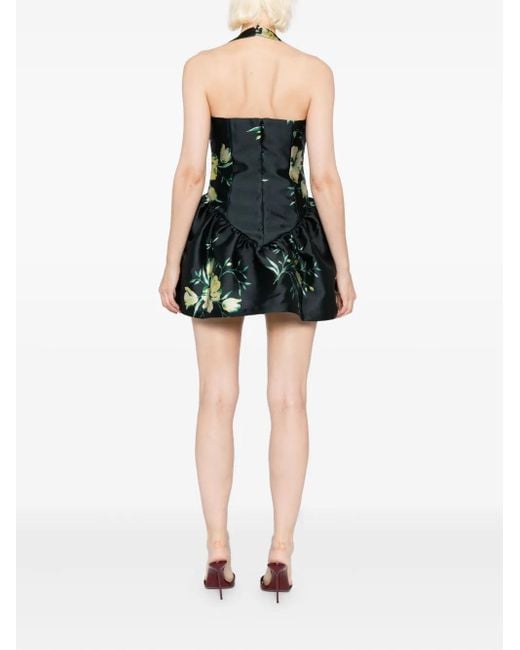 De La Vali Black Aura Mini Dress