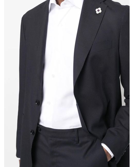 Barba Napoli White Long-Sleeve Poplin Shirt for men