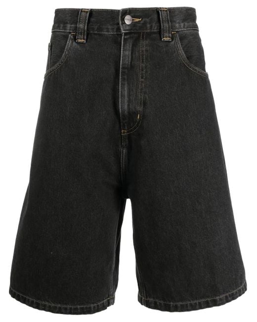 Carhartt Weite Jeans-Shorts Mit Logo-Patch in Black für Herren
