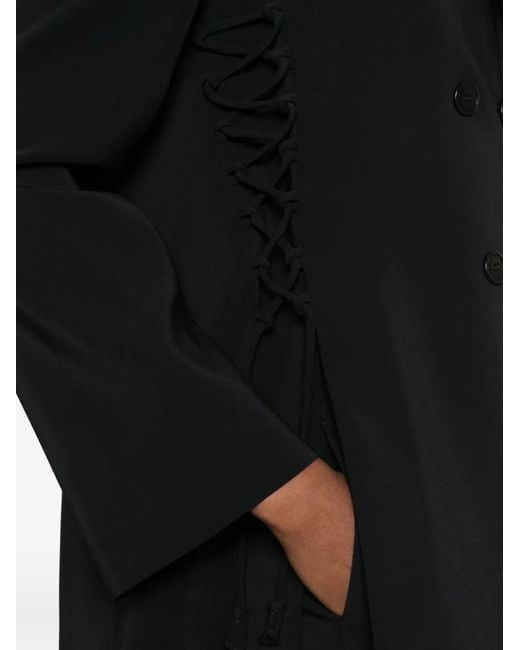 Ermanno Scervino Black Double-Breasted Blazer