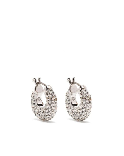 Pendientes huggies pop of joy Kate Spade de color White
