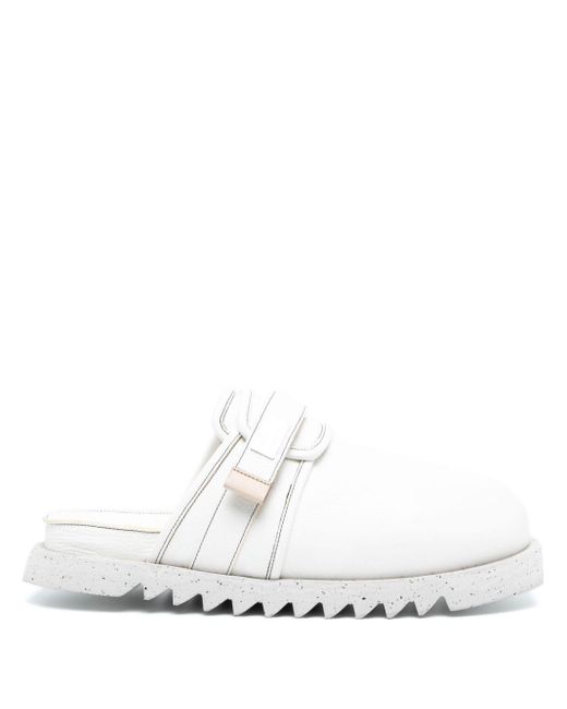 Suicoke White X Marsell Zavo Leather Mules for men