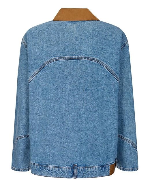 Baum und Pferdgarten Blue Suede-Collar Jacket