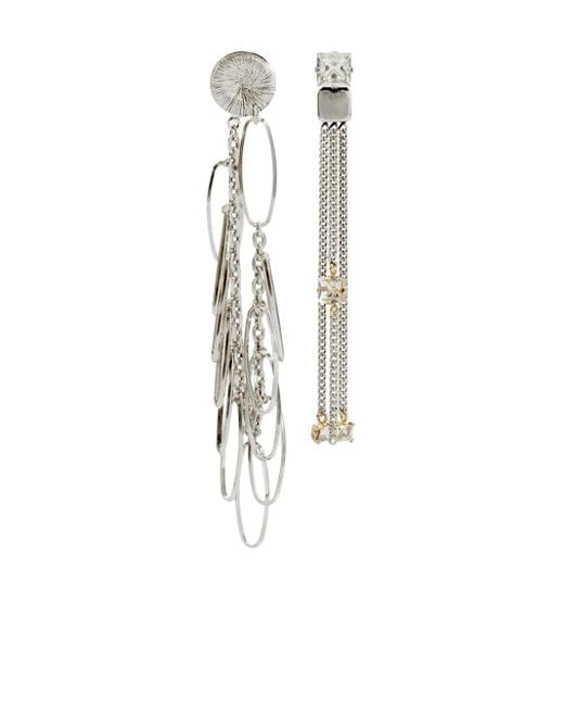 Pendientes Jodie con flecos Isabel Marant de color White