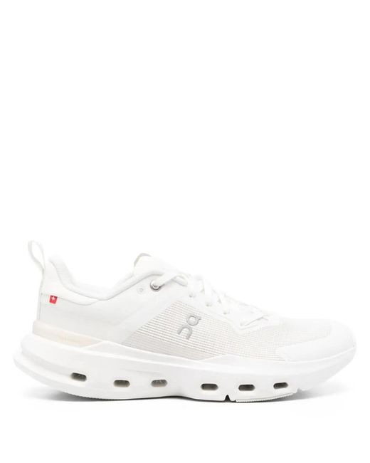 On Shoes White Cloudpulse Next Lace-Up Sneakers for men