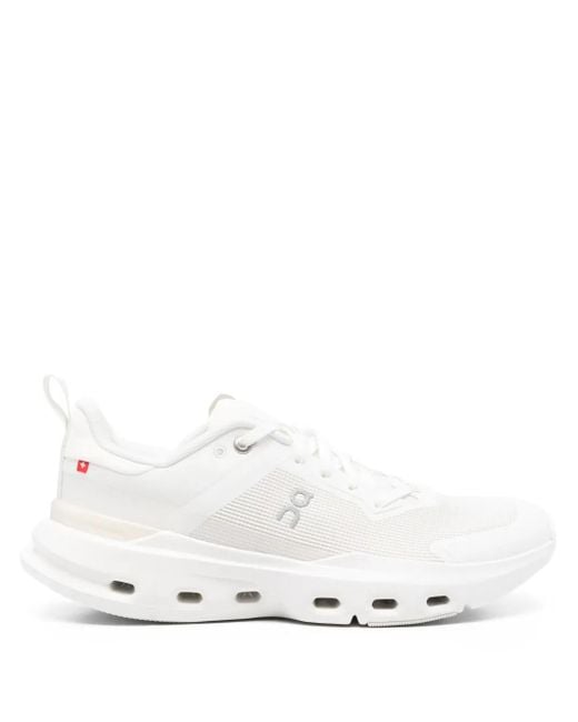 On Shoes White Cloudpulse Next Lace-Up Sneakers for men
