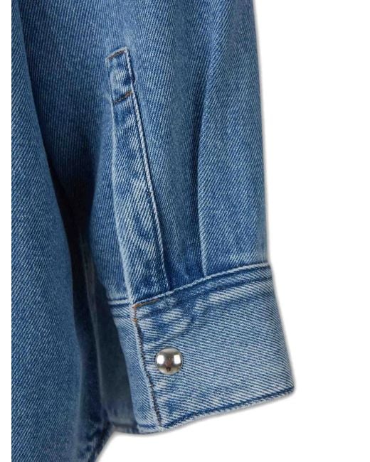 Agolde Blue Lotta Denim Shirt