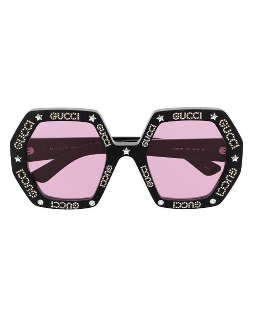 Gucci Black Oversized-Sonnenbrille