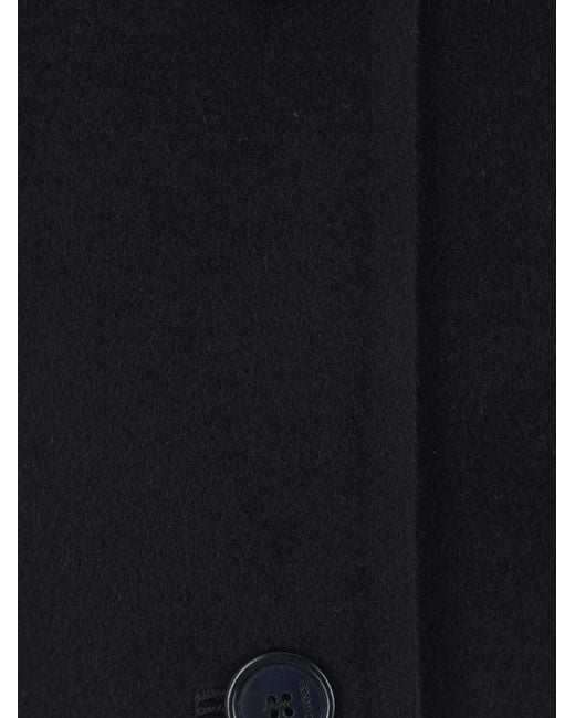 Gucci Blue Single-Breasted Wool Coat