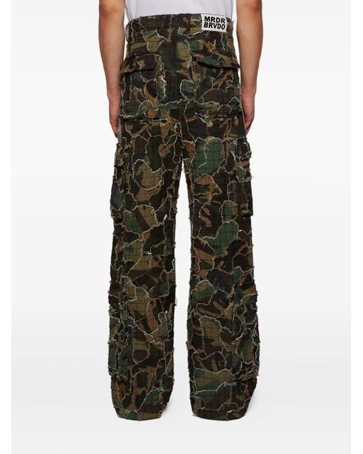 Who Decides War Gray Camouflage Cargo Pants for men