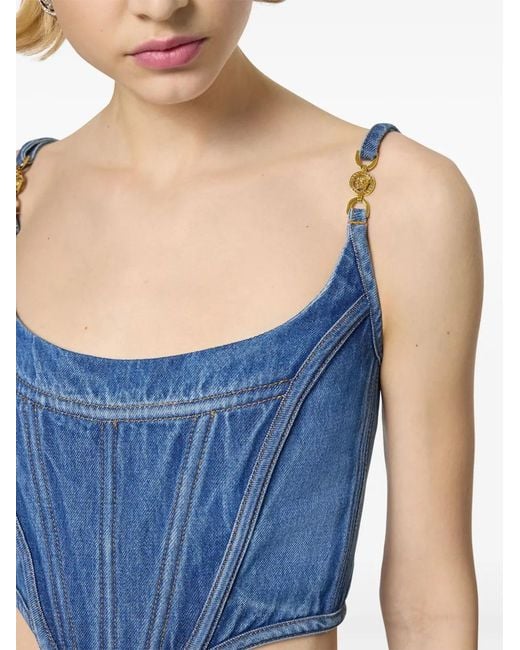 Versace Blue Top