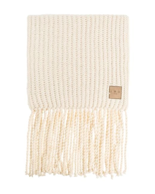 IRO Natural Tassel-Detail Scarf