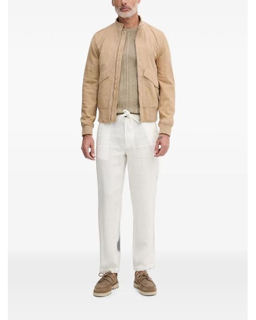 Trussardi Natural Zip-Up Jacket for men