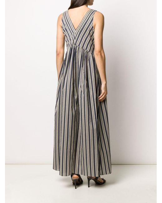 robe longue à rayures