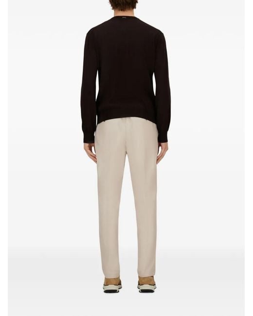 Herno Black Resort Stocking-Stitched Sweater for men