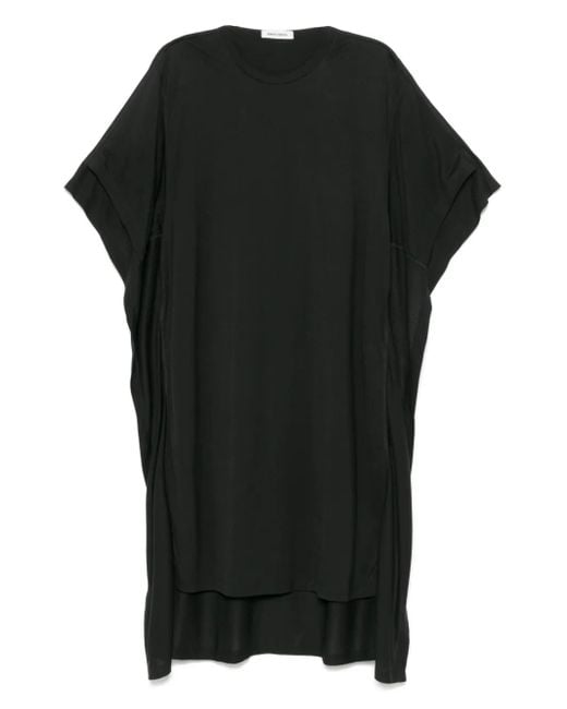 Robe Courte À Coutures Contrastantes Henrik Vibskov en coloris Black