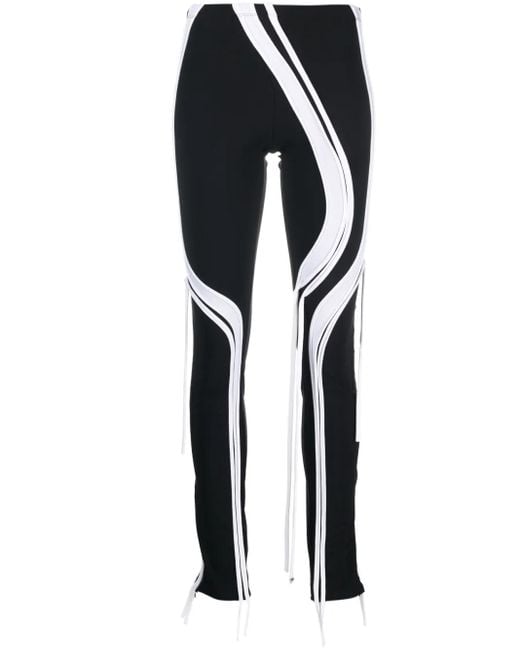 OTTOLINGER Black Strappy Tie-Fastening Straps Leggings