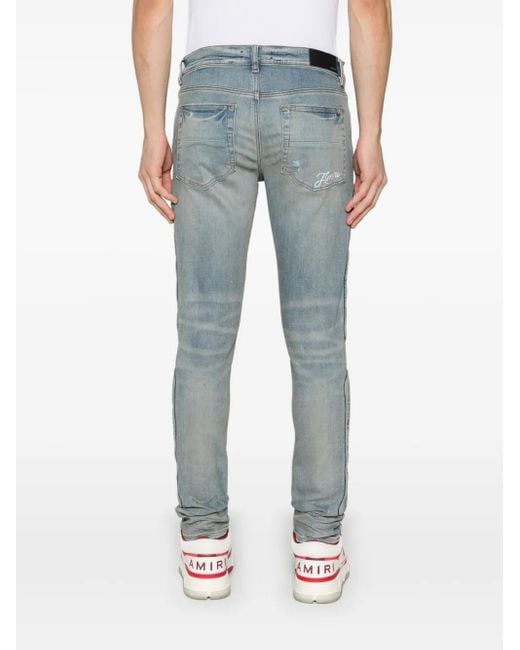 Amiri Blue 3D-Bones Jeans for men