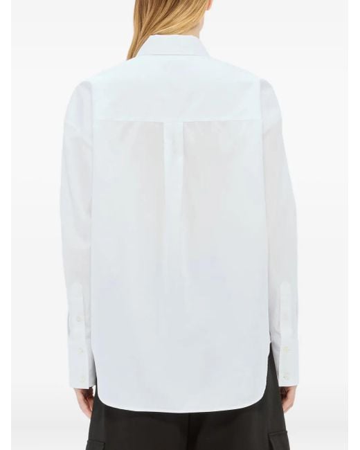 MSGM Rabbit-print Shirt White