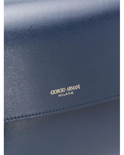 Giorgio Armani Blue La Prima Shoulder Bag